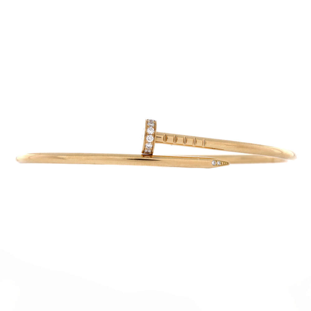 Cartier Small Juste un Clou Bracelet 18K Yellow Gold with Diamonds